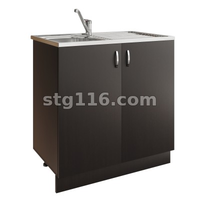 Тумба под мойку 80 (венге) с фурнитурой