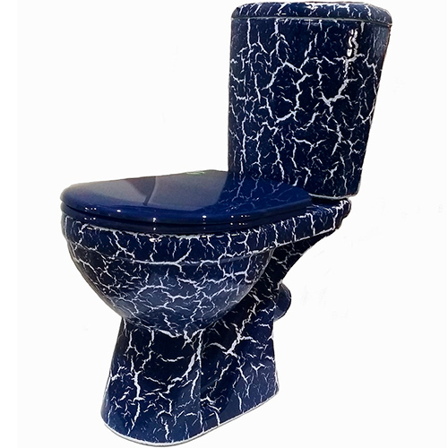 Унитаз компакт /ROSA г.Киров/ "Комфорт" (СИНИЙ) КРАКЕЛЮР